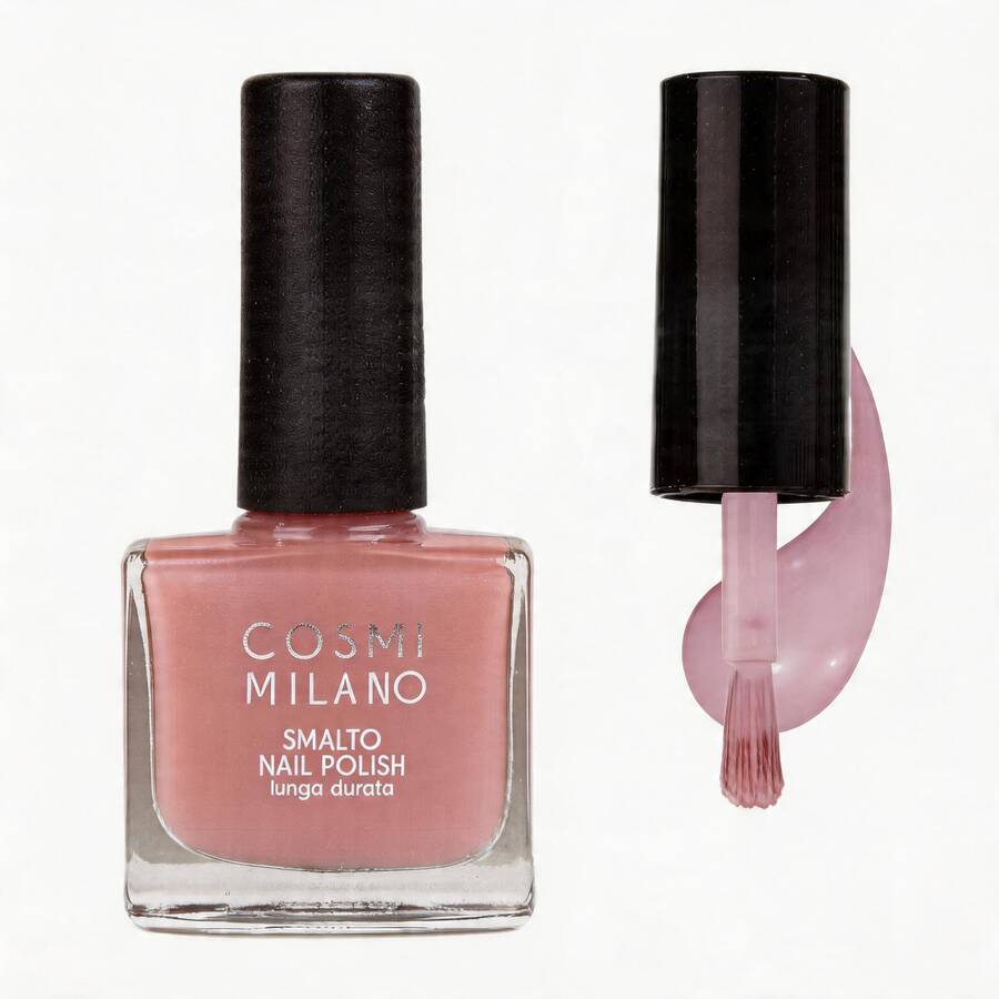 COSMI MILANO One Piece 9ml Effect Nail Polish With Moisturizing And Nourishing Treatment And Professional Salon Gloss Finish. With A Glossy Glass Effect, Natural Transparent Gel, Long-Lasting, Quick-Drying For Elegant And Professional Nail Care, Very Suitable For Use In Spring And Summer. - ROSA CONFETTO - 查看 1
