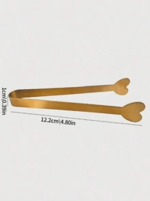 1个金色不锈钢心形咖啡/糖果夹，糖果/零食架，派对/餐桌用品，婚礼用品，适合家庭聚会、生日、婚礼和圣诞节 - 彩色 - 查看 8