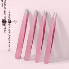 Stainless Steel Small Clips, Tweezers, Eyebrow Tweezers, Angled Tweezers, Pointed Tweezers, Eyebrow Grooming Tools - Tweezers - View 10