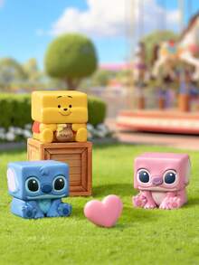Disney Classic CUBE-3 Series Blind Box, Winnie The Pooh And Stitch Cartoon Character Desktop Decor, Figure Statue Model Toy Blind Box Collection, Stitch Toy Blind Box, Mystery Box, Exquisite Ornament, Birthday And Holiday Party Decoration - Multicolor - View 1