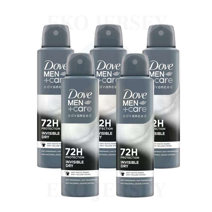 Dove Men + Care Advanced Invisible Dry Spray Deodorant 72H Antiperspirant 150ml Pack Of 5 - 乾淨的 - 查看 1