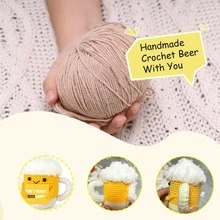 1pc Cheer Up With Positive Energy Crochet, Emotional Crochet Dolls, Cute Crochet Potato Partner Toys And Positive Energy Cards, Provide Funny Joke Gifts For The Best Friend's Birthday Female Teacher, Hand-Made Mental Health Gifts For Friends, Inspiring Gifts For Grandparents, Mothers, Fathers And Teen Families. Give Gifts To Men, Women, Friends, Daughters, Holiday Gifts, Birthday Gifts, Mother's Day Gifts - Multicolor - View 2