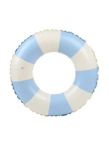 Adult Double Air Chamber Backrest Swimming Ring, Inflatable Striped Water Park Floating Swimming Ring (Handle Color Random), Lightweight And Durable, Suitable For Beach, Pool Party, Summer Fun, Water Safety, Photography Props And Decoration, Inflatable Pool Buoyancy Device, Beach Essential, Classic Design, Must-Have For Home Pool, Beach Party, Unique And Fun Style - Multiple Styles - View 12