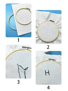 4片白色十字绣布，30*45厘米/30*30厘米双尺寸可选，用途广泛，适用于多种场景，14CT小格十字绣布，光滑不勾丝，适合小型装饰画、DIY工艺品、刺绣练习、初学者试绣。 - 小格布 - 查看 7