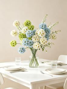 1/3pcs Artificial Chrysanthemum, Artificial Candy-Colored Flowers, 60cm/23.62in Tall, Suitable For Home Decor, Wedding Bouquets, Tabletop Decor, Wedding Decorations, Bridal Bouquets, DIY Wedding Bride Gifts, Birthday Party Supplies, Desktop Decor, Yard Decor, Fake Flowers, Back To School Decor, Mother's Day Gifts For Her, Kitchen Decor, Summer Decor, Living Room Decor, Spring Decor - Multicolor - View 5