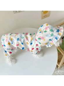 Pet Raincoat, Waterproof 4-Leg Dog Raincoat With Transparent Hood, Quick Drying, Suitable For Small And Medium Dogs - Multicolor - View 10