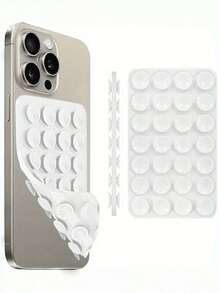 1pc Double-Sided Suction Cup Silicone Phone Grip Handle, Suction Cup Phone Case Stand, Hands-Free Sticky Phone Handle For Selfie And Video Recording, Phone Finger Grip Holder - Multicolor - View 19