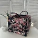 Black Floral Print 8008