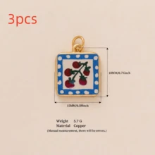 1/3个可爱时尚信封吊坠，包含花朵、鱼、樱桃、橙子、草莓、蝴蝶结、柠檬等造型，适合DIY项链、手链、耳环、包包链、钥匙扣等，18K镀金，防水防汗，休闲佩戴的理想之选，也是送给妻子、母亲、女友的创意礼物。 - 彩色 - 查看 32