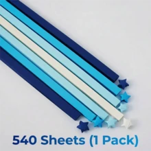 540/1080 lembar Kertas Origami Bintang Keberuntungan Warna Biru, 7 Warna, Hadiah Hari Ibu, Dua Sisi Warna Solid, Cocok Untuk Kerajinan DIY Pemula, Seni Dekoratif - beraneka warna - View 14