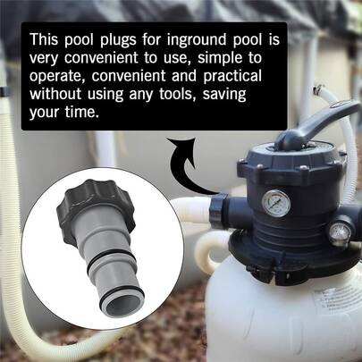 2pcs Soft Tube Connectors With Clamps, Accessories For Intex 4000, 2500, 2000, 1500 Pool Pump Threaded Connections