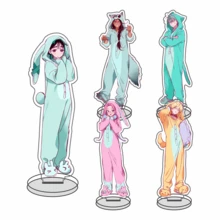 Alien Stage Mizi Sua 15cm 動漫壓克力立牌 透明底座 Q版卡通睡衣設計 桌面擺飾 房間裝飾 家居裝飾 返校季禮物 收藏品 粉絲周邊 可愛動漫禮物 - A - 查看 14