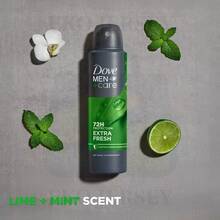 Dove Men+Care Advanced Extra Fresh Spray Deodorant 72H Antiperspirant 150ml Pack Of 4 - Extra  Fresh - View 2