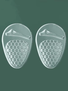 1 Cặp miếng lót chống trượt bằng silicon mềm mại cho phần trước bàn chân, miếng đệm êm ái giúp ngăn ngừa đau và ma sát, phù hợp với giày cao gót, giày thể thao, dép xăng đan, giúp giảm kích cỡ giày. - Trong sáng - Xem 11