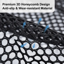 CARSUN Breathable Mesh Scooter Seat Cover, XXL Honeycomb Bike Seat Cushion Cover, Heat Dissipation Electric Bike Seat Protector For Summer Riding - A - View 2