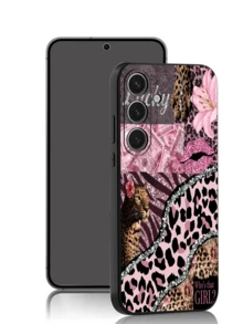 1 pieza Funda protectora creativa con diseño de leopardo y dólar de la suerte, de TPU suave negro, resistente a arañazos y caídas, compatible con Huawei, Honor, Galaxy, 12T/13T/14T - Negro - Ver 2