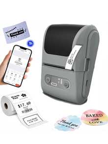 OBOVAY Portable Mini Thermal Label Printer, Bluetooth Handheld Sticker Maker, Inkless Printing, Create Labels Anytime Anywhere, Great Gift For Friends & Family - Multicolor - View 13