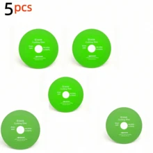 5pcs Ultra-Thin Glass Cutting Discs, Multi-Functional Steel Saw Blades, Suitable For Precise Cutting And Polishing Of Tiles, Glass Bottles And Laminate Flooring - Green - View 3