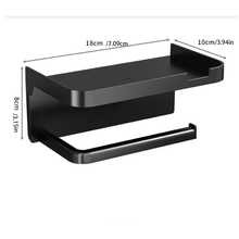 Waterproof Plastic Bathroom Tissue Paper Holder With Multifunctional Storage Rack, Wall-Mounted Tissue Dispenser With Anti-Slip Tray For Storing Phone And Small Items, Suitable For Home And RV - Multiple Styles - View 10