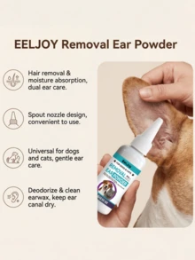 EelJoy Pet Ear Cleaning Powder - Gentle, Comfortable And Soft Ear Care Powder For Cleaning Pet Ears, Ensuring A Clean And Comfortable Ear Canal Environment - Multicolor - View 5
