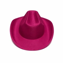 Children's Cowboy Style Kit – Hat + Vest With Fringe - Pink - View 5