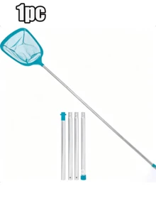 Vợt vớt lá có cán tháo rời dài 25 inch, lưới mịn, dụng cụ thiết yếu để làm sạch bề mặt hồ bơi, đồ dùng cho kỳ nghỉ. - Nhiều kiểu dáng - Xem 13