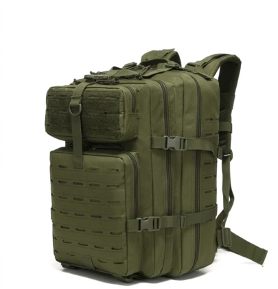 Mochila Tactica de 50L con Sistema Molle, Bolsa de Trekking Uso Rudo y Gran Capacidad Muty Resistente, Mochila Practica paera Senderismo