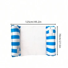 1 chiếc phao bơi bơm hơi, thiết kế tối giản hai ống, họa tiết sọc, chất liệu PVC, thích hợp cho nước, hồ bơi, bãi biển, tiệc theo chủ đề, phao nổi trên nước, ghế nghỉ nổi, cần mua thêm bơm hơi riêng. - Lớp lót nổi - Xem 2