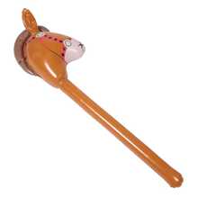 3pcs Expandable Brown Horse Head Sticks, Suitable For Cowboy Themed Birthday Party Decoration, Beach Essentials, Pool Float - Multicolor - View 5