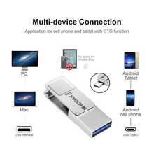 KODAK USB 3.2 Typ-C Flash-enhet 32 GB 64 GB 128 GB Mini Pendrive OTG Metall Flash-disk För Smartphone PC - Visa 8