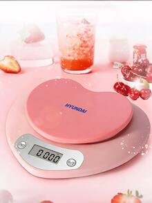 HYUNDAI Electronic Kitchen Scale With Tare Function, Multi-Functional Digital Scale For Food Cooking And Baking, Easy To Clean, Essential Kitchen Gadget - Pink - View 1