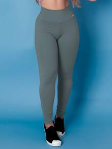 Kit 2 Pants Thermal Leggings Plush Winter Leg Felpuda Flannel Tarelles - Burnt Orange - View 3