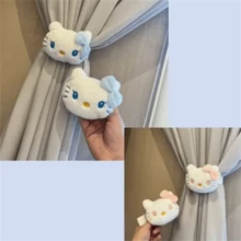 SANRIO 三麗鷗 1/2 Hello Kitty 桂皮捲窗簾繩 - 可愛窗戶裝飾附彈性帶，適用於臥室、客廳、廚房 - 三麗鷗粉絲的完美禮物、家居裝飾、趣味設計、柔軟面料、裝飾配件、生日禮物、情人節、婚禮、母親節 - 卡通 - 查看 6