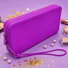 Silicone Cosmetic Bag Handbag, Travel Toiletry Bag Cute Portable Waterproof Cosmetic Storage Pouch Zipper Makeup Organizer - Multicolor - View 16