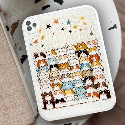 1个可爱卡通49只猫咪合照平板电脑保护套，防震平板电脑保护套，适用于三星Galaxy Tab A7 LITE、Pro 11英寸（2021款，第十代）