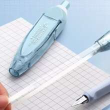 1pc Reusable Correction Tape Set, Retractable Pen-Style White Correction Tape, Durable Stationery Suitable For Daily Study And Office Use, High Capacity, Smooth White Tape, Ergonomic Portable Stationery For School And Office - A - View 3