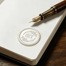 50 miếng/gói, tem sáp tròn tùy chỉnh có logo, tem sáp tự dính thủ công, tem sáp dùng cho thiệp mời đám cưới, tem sáp dán. - Trắng ngọc trai - Xem 12