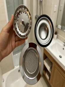 Gold Sink Strainer Set, Multi-Functional Sink Drain Catcher To Prevent Clogging - Multicolor - View 2