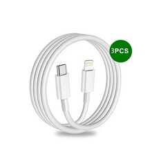 1-3条 6.6英尺 USB-C/USB 转 Lightning 快速充电数据线，兼容 PD 协议，兼容苹果 14/13/12/11 系列，适用于旅行、通勤、办公等多种场景。 - 白色 - 查看 9