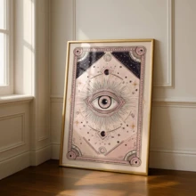 1-Piece Mysterious Eye Tarot Card Set – Heaven-Themed Wall Decorations, Romantic Bohemian Style Decor, Vintage Posters, And Fantastical Spiritual Prints. - A - View 7