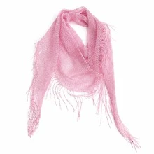 1件金属光泽金银色发箍、流苏三角围巾、露背上衣，嘻哈街头风 - 彩色 - 查看 15