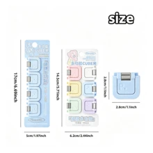 Bộ 4/6 kẹp giấy mini đa năng - Kẹp giấy tối giản, kẹp ghi chú, kẹp giấy kiểm tra và tài liệu, văn phòng phẩm thời trang, kẹp chắc chắn, phù hợp cho văn phòng, trường học, văn phòng tại nhà, dụng cụ đóng gáy và đồ dùng cần thiết cho năm học mới. - Kẹp nhỏ đa năng - Xem 5