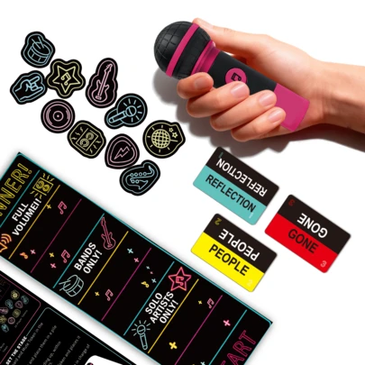 - A Karaoke Party Game For 2-10 Players - "Terrible Singer" Board Game - 250 Lyric Cards, Fun Game Night, Birthday Party, Family Gathering Ice Breaker, Music Game, Family Card Game