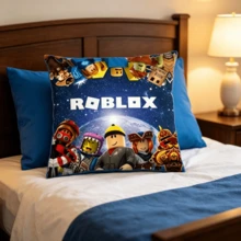 Roblox 1 chiếc vỏ gối trang trí - Vỏ gối đệm chủ đề game hiện đại, vỏ gối có hình nhân vật, khóa kéo, phù hợp cho phòng khách, phòng game, trang trí tiệc - Gối điểm nhấn trang trí nhà, phong cách thời trang, có thể giặt máy, thiết kế thiết yếu không kèm ruột gối, thiết kế hiện đại, vải bền, in chất lượng cao - Vỏ gối Roblo Boy số 6 - Xem 6
