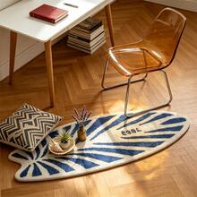 1pc Surfboard Shaped Rug, Y2K Decor Soft Non-Slip Carpet Mat For Living Room, Bedroom, Doorway - Blue - View 15
