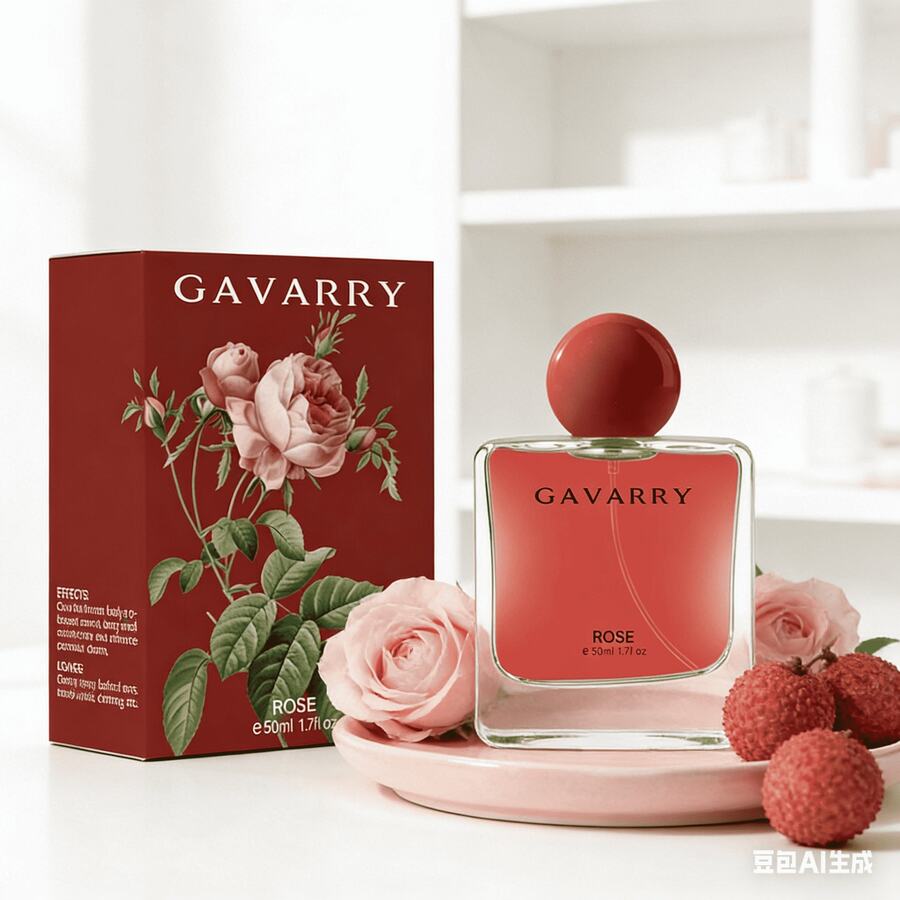 1瓶50毫升无酒精玫瑰香氛，清新持久，不刺激，中性香型喷雾，留香持久，适用于家居衣柜、鞋柜、浴室，便携式 - 多色 - 查看 1