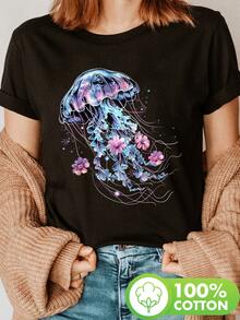 Women T-Shirts - [White] - View 6