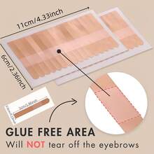 6 Rolls (96 Pieces) Of Breathable Micro-Hole Eyelash Extension Tape - Specially Designed For Eye Makeup Application - Multicolor - View 5