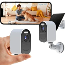 Camera an ninh ngoài trời năng lượng mặt trời 2K 4MP độ phân giải cao, PTZ CCTV kết nối WiFi 2.5G/5G, điều khiển qua APP, cảm biến PIR, đàm thoại hai chiều, chức năng nhìn đêm màu, pin sạc dung lượng lớn 5000mAh + nguồn điện mặt trời, thiết kế giám sát thời trang, ghi hình video độ phân giải cao, phù hợp cho ngoài trời, đường phố, sân vườn, an ninh gia đình, phòng chống tấn công xã hội, v.v. - Nhiều màu - Xem 7