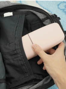 Toothbrush Case, Portable Black Flowers‑Shaped Letter A‑Z, Keeps Toothbrush Clean And Hygienic, Protective Cover For Travel Camping Business Trips School Bathroom, Toothbrush Cup Holder, Travel Wash Cup And Storage Box, For Adults Travelers, Great For Summer Travel For Mother's Day Birthday Gifts Graduation Gift, Essential Back To School And Graduation Season - Multicolor - View 9